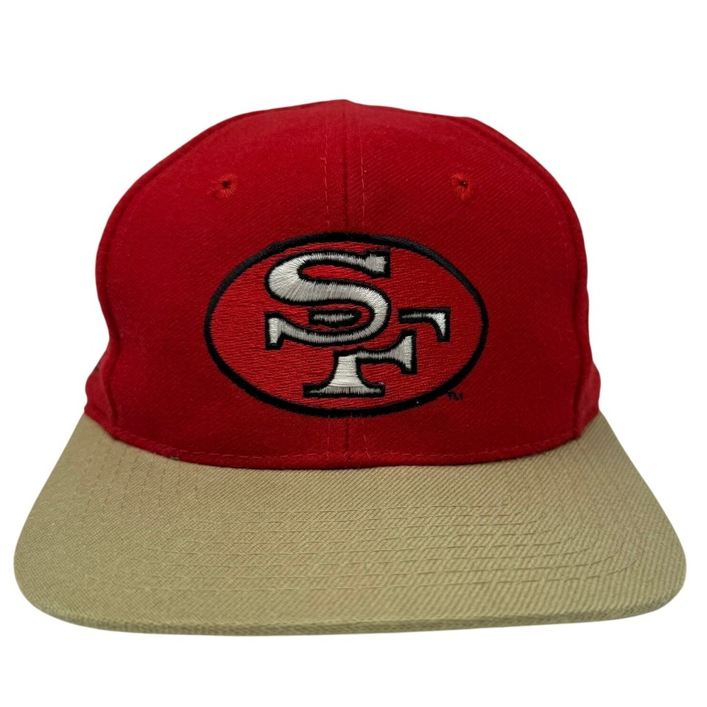 Apex One Hat Mens Red San Francisco 49ers Snapback Vintage NFL Two Tone